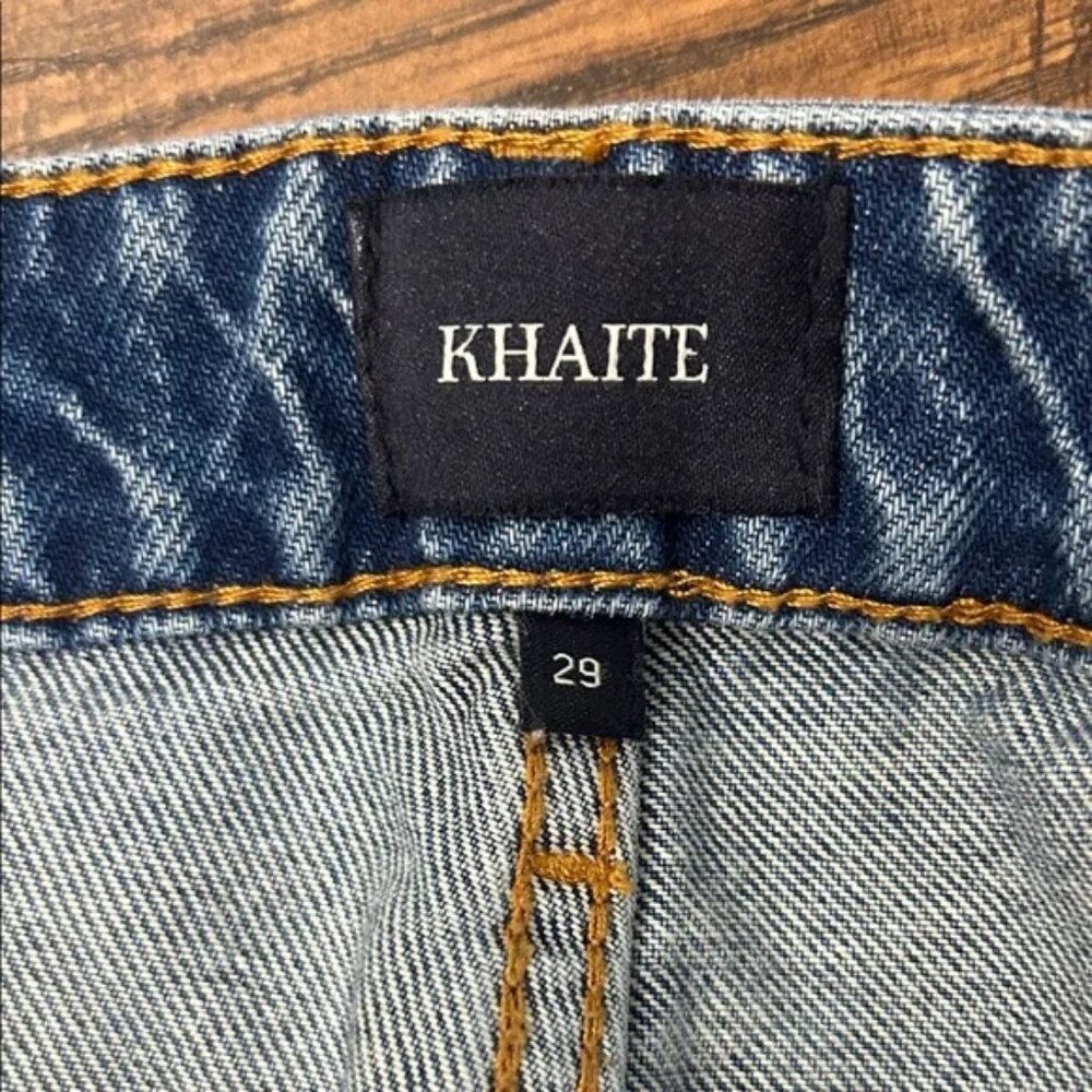 KHAITE Women’s Distressed Kerrie Jeans - Picture 3 of 5